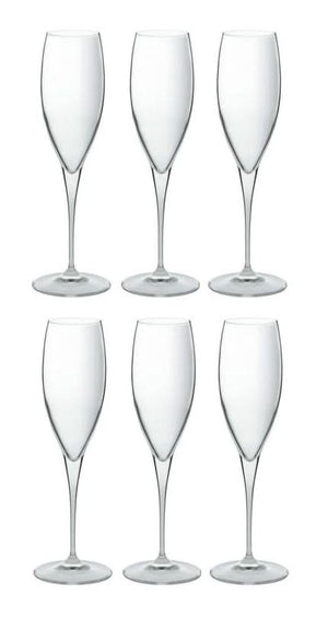Bormioli Rocco Champagneglazen - Flutes - Premium - 260 ml - 6 stuks