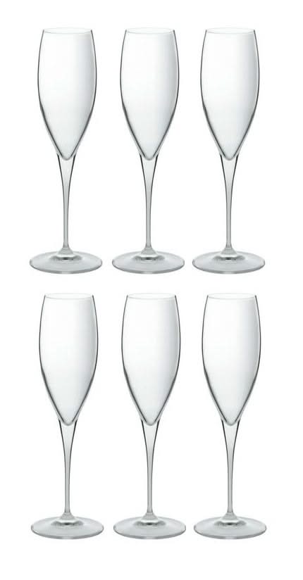 Bormioli Rocco Champagneglazen - Flutes - Premium - 260 ml - 6 stuks