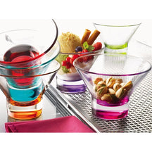 Bormioli Rocco IJscoupes Ypsilon Gekleurd - 375 ml - 4 stuks