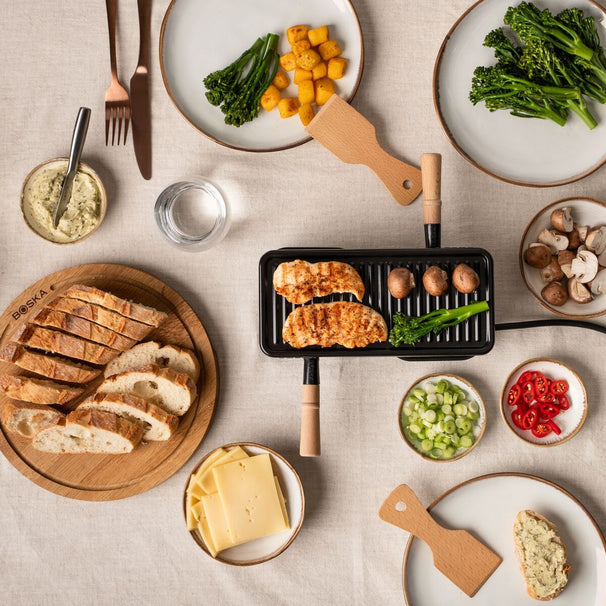 Boska Gourmetstel / Raclette Party Mini - 2 personen - 420 W - Keramische anti-aanbaklaag
