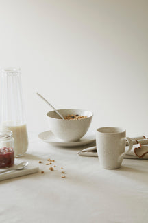 Broste Copenhagen Ontbijtset Nordic Vanilla 12-delig / 4 personen - 4 ontbijtborden, 4 kommen en 4 kopjes
