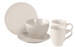 Broste Copenhagen Ontbijtset Nordic Vanilla 6-delig / 2 personen - 2 ontbijtborden, 2 kommen en 2 kopjes