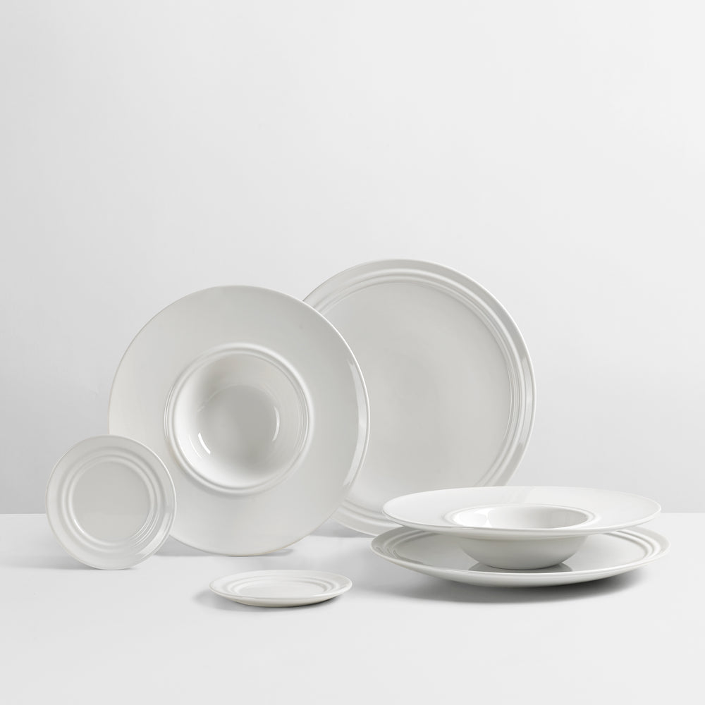 Broste Copenhagen Pastaset Stevns 6-delig / 2 personen - 2 dinerborden, 2 pastaborden en 2 kleine bordjes