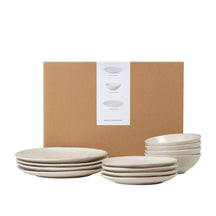 Broste Copenhagen Serviesset Nordic Vanilla 12-delig / 4 personen - 4 dinerborden, 4 ontbijtborden en 4 kommen