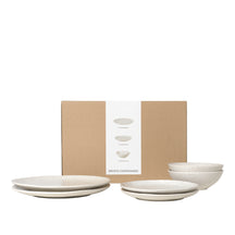 Broste Copenhagen Serviesset Nordic Vanilla 6-delig / 2 personen - 2 dinerborden, 2 ontbijtborden en 2 kommen