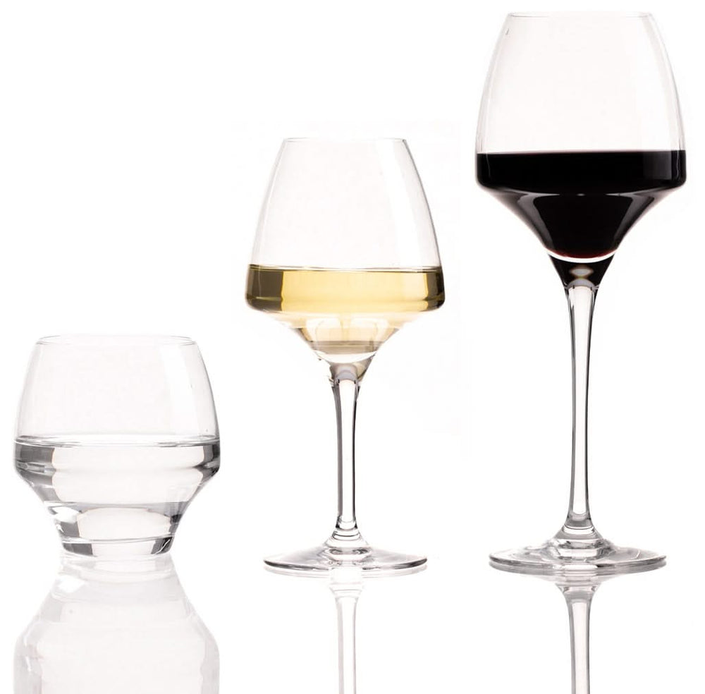 Chef & Sommelier Wijnglazenset Open Up (Rode wijnglazen & Witte wijnglazen & Waterglazen) - 18-delige set - 6 rode wijnglazen, 6 witte wijnglazen en 6 waterglazen