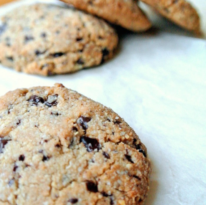 Glutenvrije koekjes met pure chocolade en natuurlijke zoetstoffen