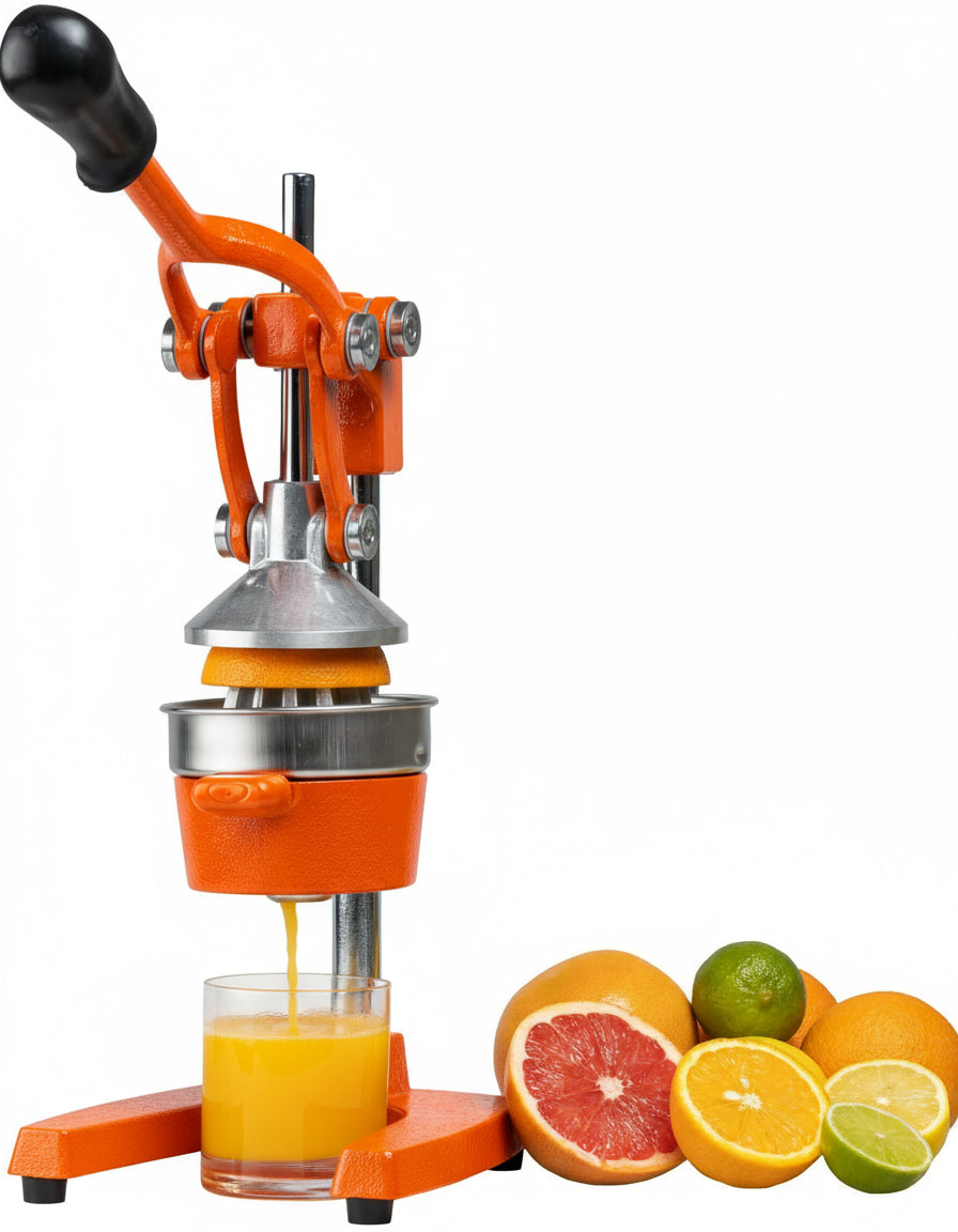 Cookinglife Citruspers - Gietijzer - Hevelmodel - Oranje