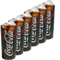 Coca Cola Glazen - Longdrinkglazen - Frisdrankglazen - Frozen - Zwart 270 ml - 6 Stuks