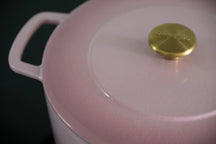 Combekk Braadpan met deksel Gietijzer Pink ø 28 cm / 5.3 Liter - detail 1