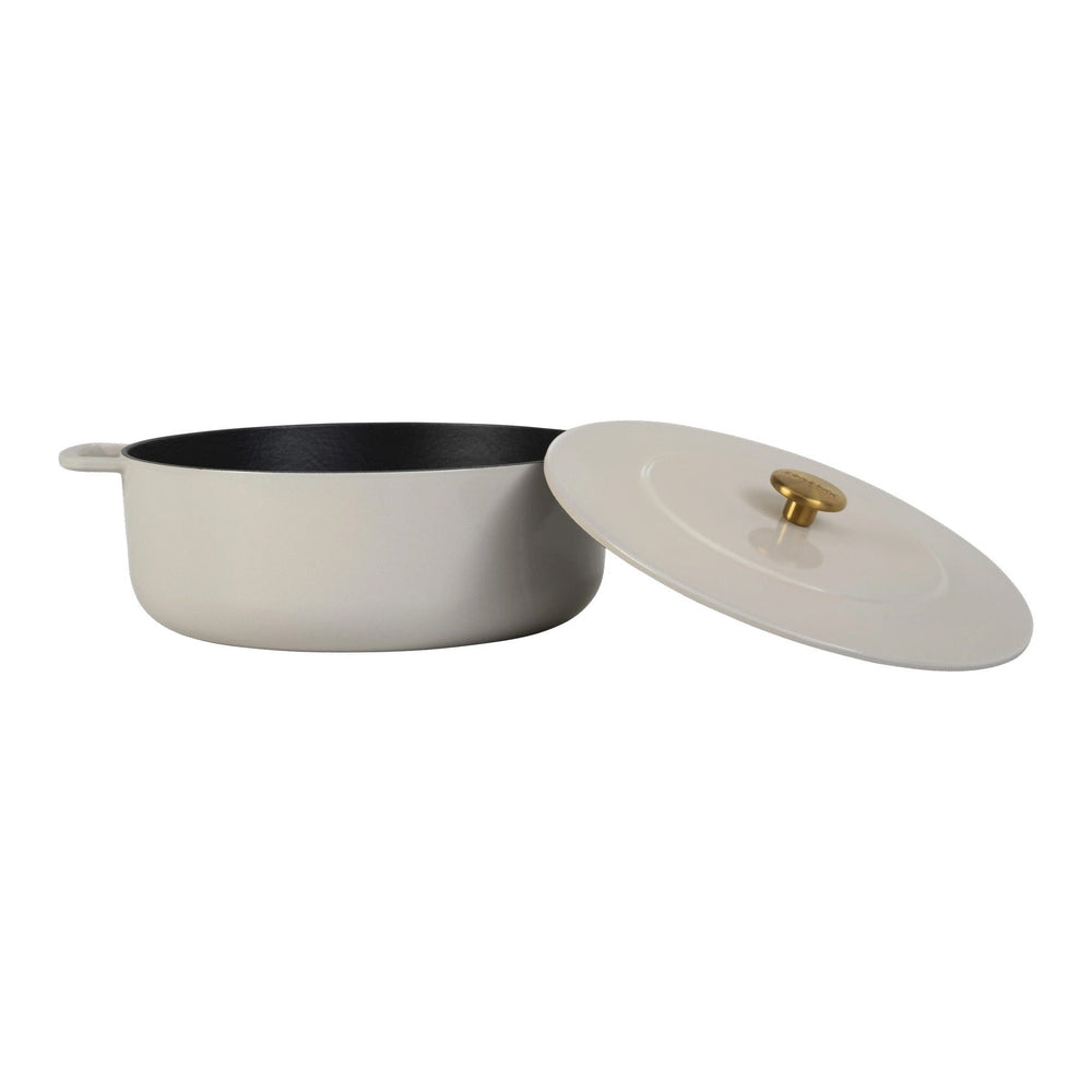 Combekk Braadpan met deksel Gietijzer Sand ø 28 cm / 5.3 Liter - open