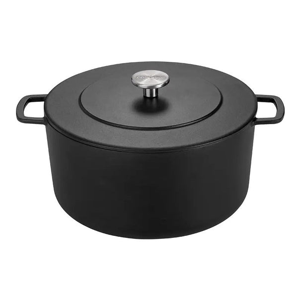 Combekk Braadpan met deksel Gietijzer Zwart ø 32 cm / 12 Liter - geëmailleerde anti-aanbaklaag