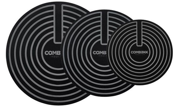 Combekk Siliconen Inductiebeschermer / Inductiematjes – ø 18 / 24 / 28 cm - 3 stuks