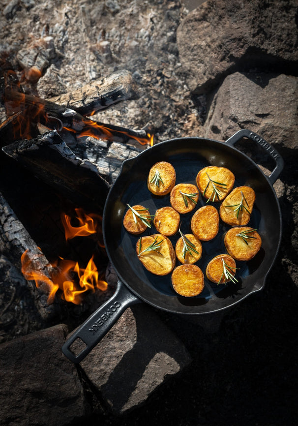 Combekk Koekenpan Skillet Classic Gietijzer Zwart ø 26 cm - geëmailleerde anti-aanbaklaag