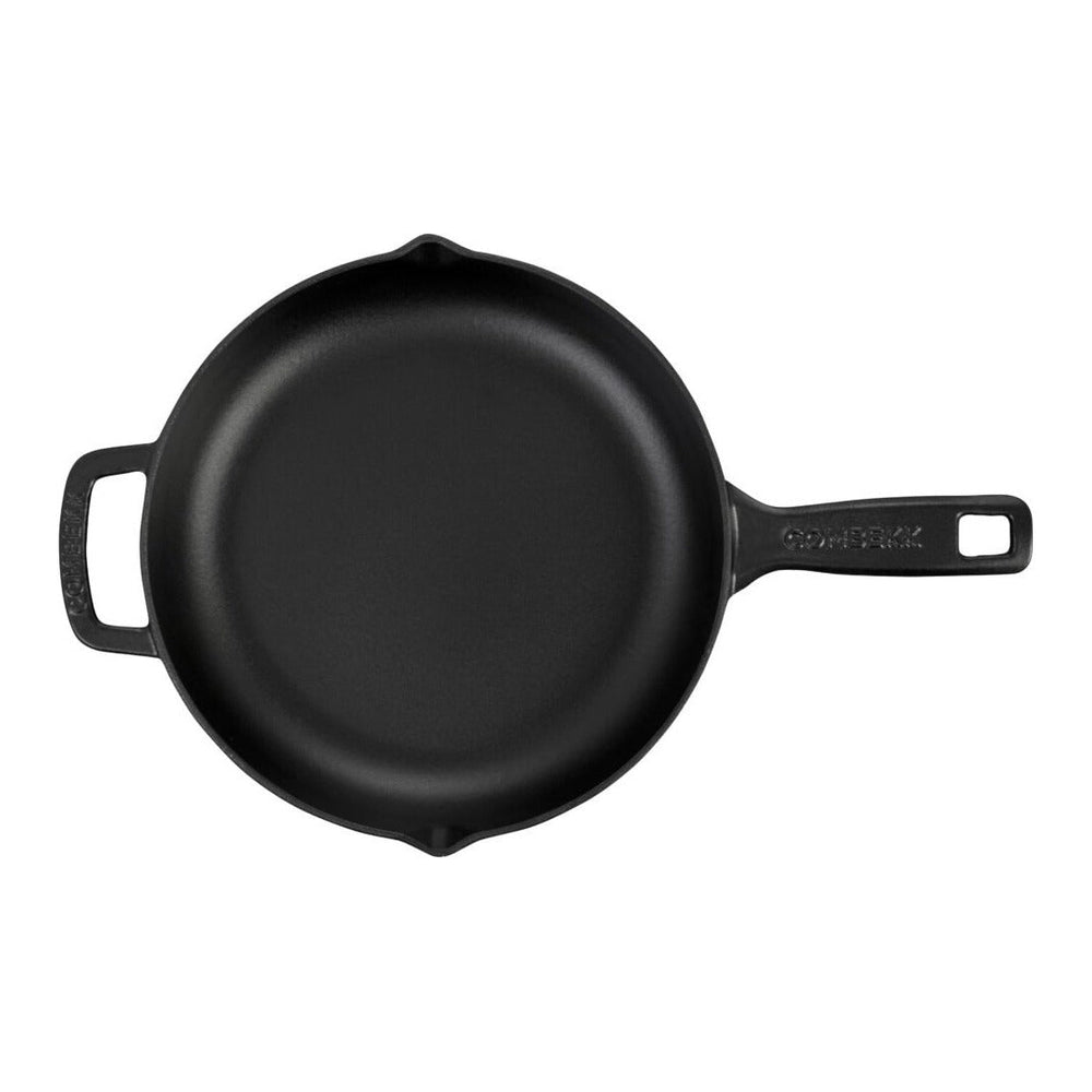 Combekk Pannenset Gietijzer Zwart 3-delig - Koekenpan Classic ø 26 cm - binnenkant