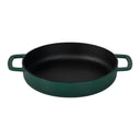 Combekk Koekenpan Skillet met 2 grepen Gietijzer Holly Green ø 24 cm - geëmailleerde anti-aanbaklaag