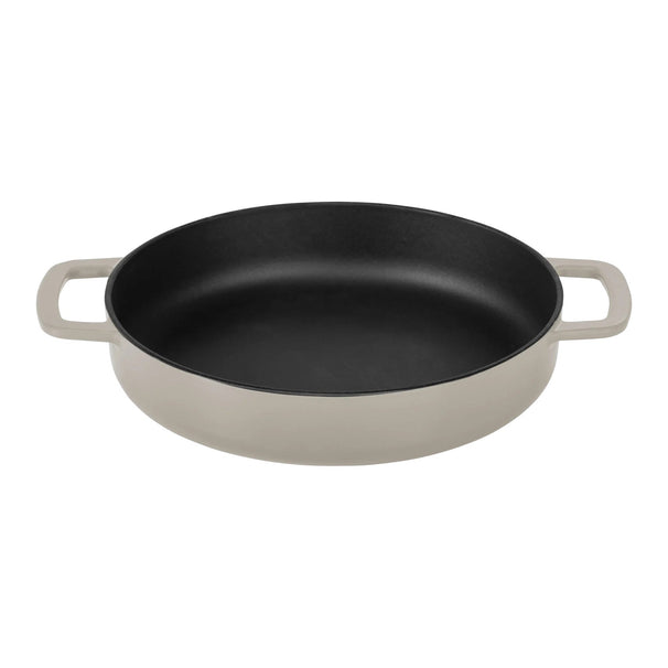 Combekk Koekenpan Skillet met 2 grepen Gietijzer Sand ø 24 cm - geëmailleerde anti-aanbaklaag