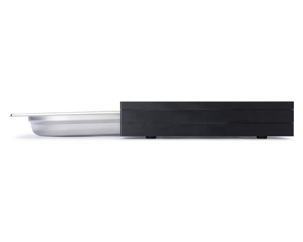 Continenta Snijplank met RVS Lade - Duracore - 39 x 27 cm - zijaanzicht met lade open