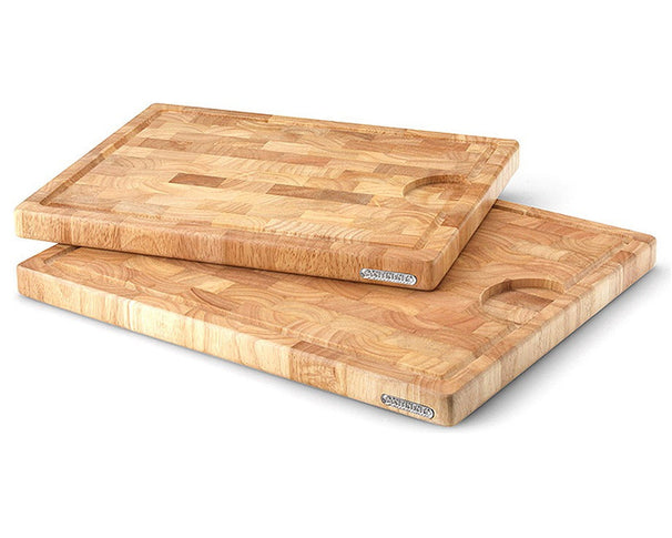 Continenta Houten Snijplank met Sapgeul - Kopshout - 37 x 29 cm