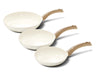 Cook & Pan Koekenpannenset Go Ivory Crème 3-delig - ø 20, 24 & 28 cm