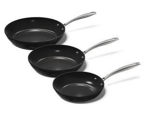 Cook & Pan Koekenpannenset Signature Zwart 3-delig - ø 20, 24 & 28 cm
