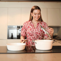 Cook & Pan Pannenset Go Ivory Crème 9-delig - sfeerbeeld 4