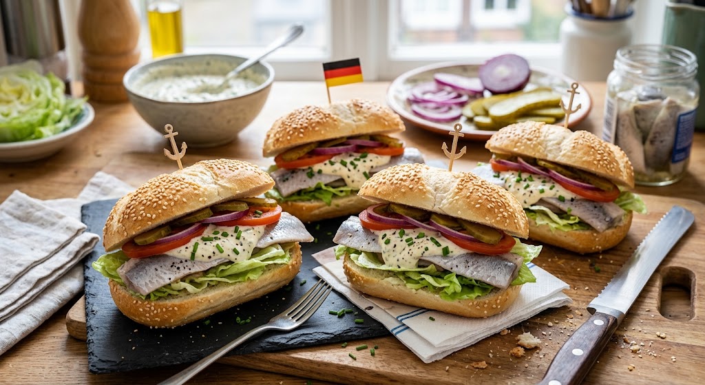 De klassieke Noord-Duitse vissandwich, gewoon zelf gemaakt