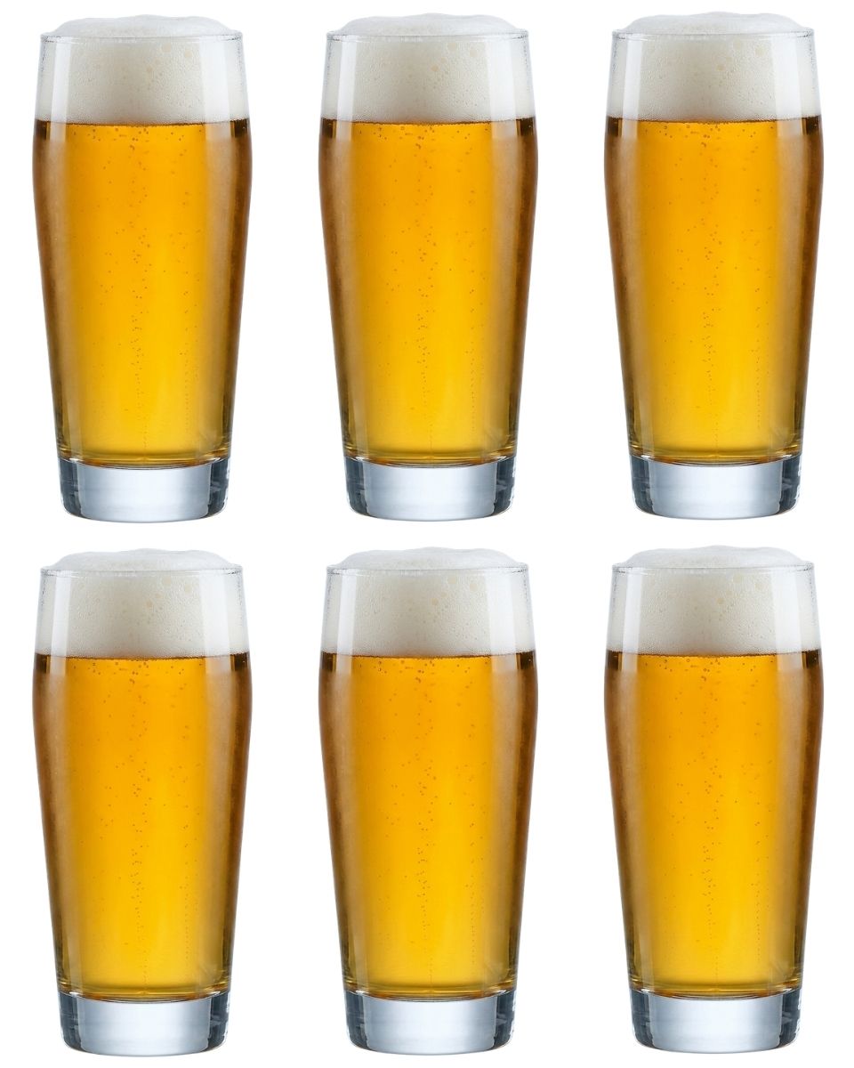 Cookinglife Duitse Bierglazen Willybecher 330 ml - 6 stuks