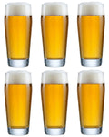 Cookinglife Duitse Bierglazen Willybecher 330 ml - 6 stuks