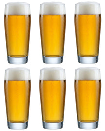Cookinglife Duitse Bierglazen Willybecher 330 ml - 6 stuks
