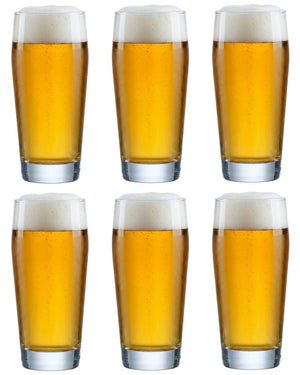 Cookinglife Duitse Bierglazen Willybecher 330 ml - 6 stuks