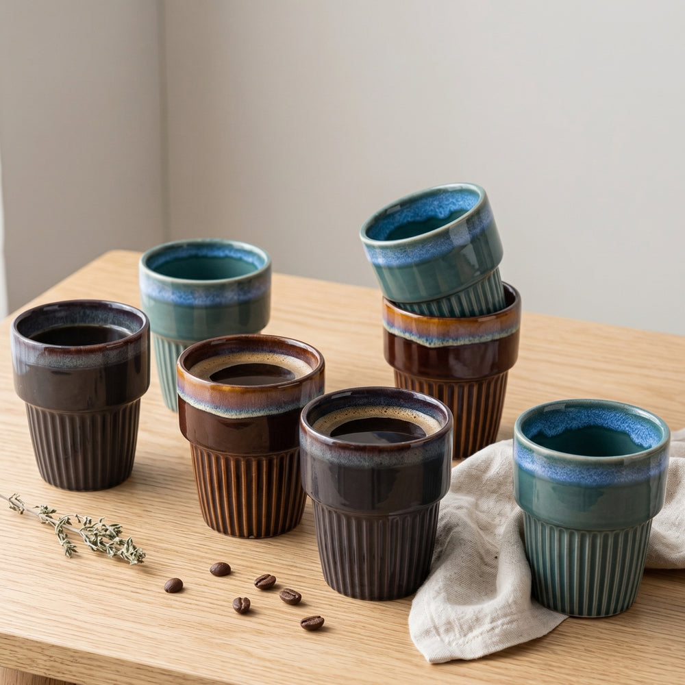 Cookinglife Koffiekopjes / Senseo kopjes - Horizon - 200 ml - 6 stuks