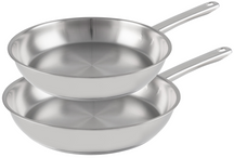 Cookinglife Koekenpannenset Superior Triply RVS 2-Delig ø 24 & 28 cm - geschikt voor alle warmtebronnen - zonder anti-aanbaklaag