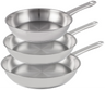 Cookinglife Koekenpannenset Superior Triply RVS 3-delig - ø 20, 24 & 28 cm - geschikt voor alle warmtebronnen - zonder anti-aanbaklaag
