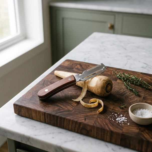 Cookinglife Dunschiller & Juliennesnijder - Hout - Multifunctioneel 3-in-1