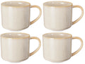 Cookinglife Koffiemokken Serene Zand 330 ml - Aardewerk - 4 stuks