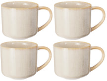 Cookinglife Koffiemokken Serene Zand 330 ml - Aardewerk - 4 stuks