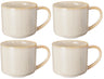 Cookinglife Koffiemokken Serene Zand 330 ml - Aardewerk - 4 stuks