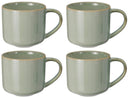 Cookinglife Koffiemokken Serene Green 330 ml - Aardewerk - 4 stuks