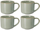 Cookinglife Koffiemokken Serene Green 330 ml - Aardewerk - 4 stuks