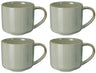 Cookinglife Koffiemokken Serene Green 330 ml - Aardewerk - 4 stuks