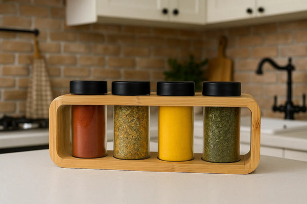 Cookinglife Kruidenrek Bamboe 4-Delig