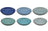 Cookinglife Pastaborden Delice Blauw ø 23 cm - 6 stuks