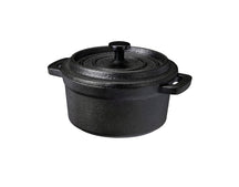 Cookinglife Serveerpannetje Gietijzer Ø 10 cm - Zwarte Tapas Pan - 275 ml