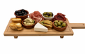 Cookinglife Serveerplank / Tapasplank op pootjes - L - Bamboe - 58 x 19 cm