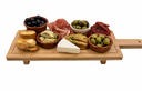 Cookinglife Serveerplank / Tapasplank op pootjes - L - Bamboe - 58 x 19 cm