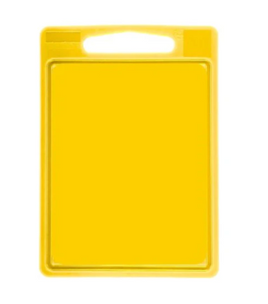 Cookinglife Snijplank met sapgeul 35 x 25 x 0.85 cm - Geel