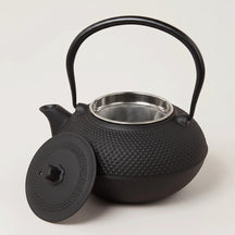 Cookinglife Theepot Arare met RVS Filter - Gietijzer Zwart - 1.5 liter