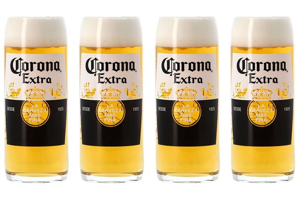 Corona Bierglazen 330 ml - 4 stuks