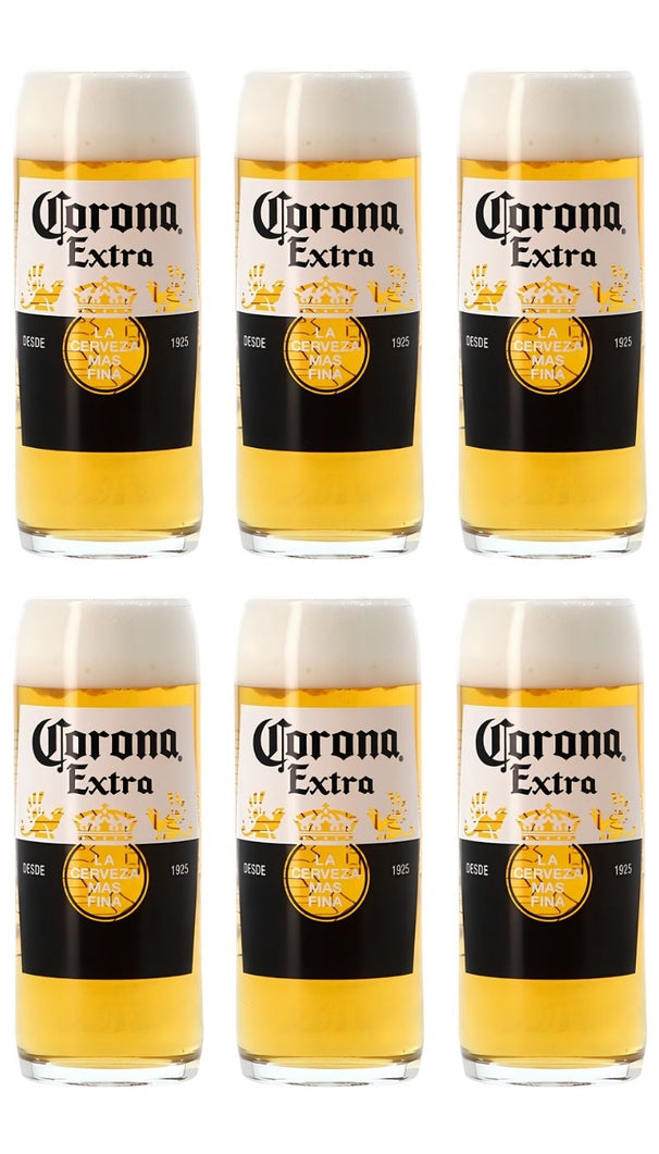 Corona Bierglazen 330 ml - 6 stuks